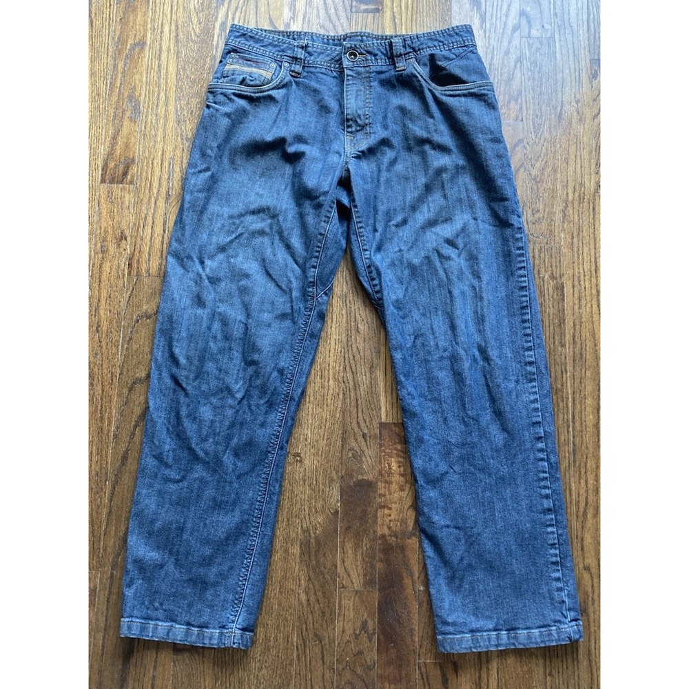 Prana Jeans Mens Size 32x30 Blue Denim Straight Leg Stretch Outdoors